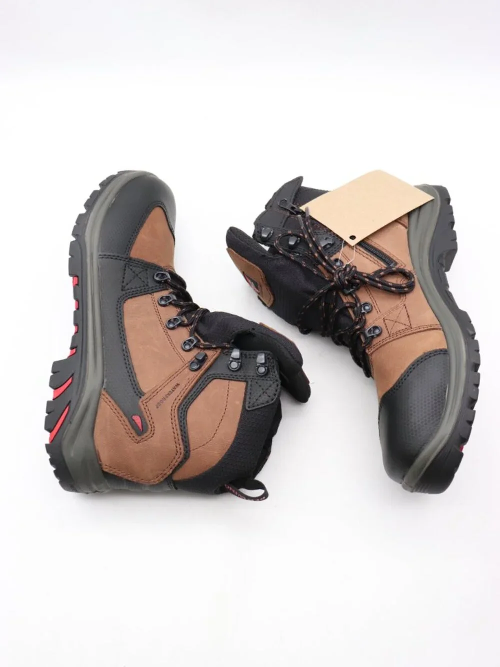 NWB Red Wing Tradesmen 413 Men's Size 12 D Waterproof Work Boots Brown Black